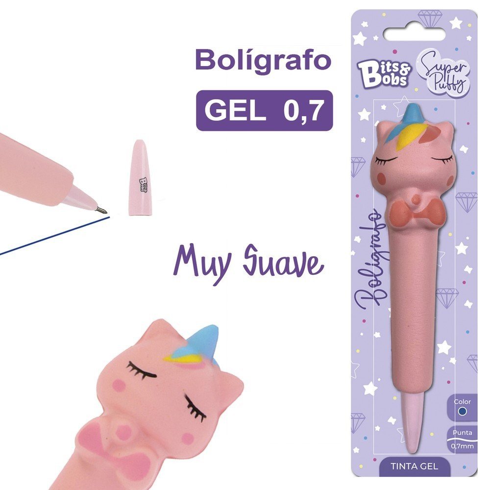 Bolígrafo Súper Puffy Unicornio Bits&Bobs