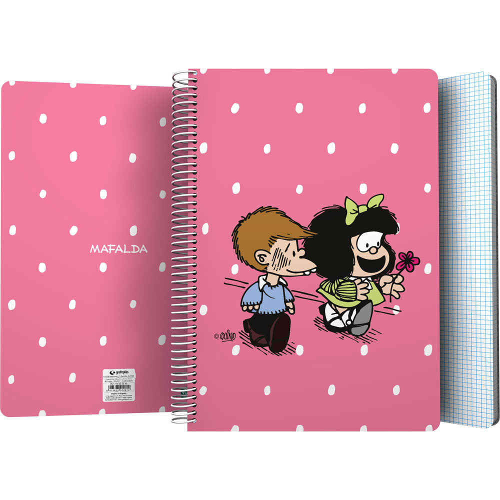 Cuaderno Folio 80H 90 g Mafalda Friends GRAFOPLAS Diseño Imagen principal del producto
