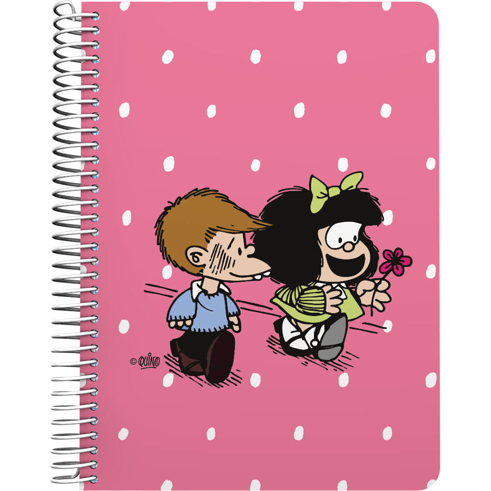 Cuaderno PP A5 80H 90G Cuadro 4MM Mafalda Friends 26 GRAFOPLAS DISEÑO