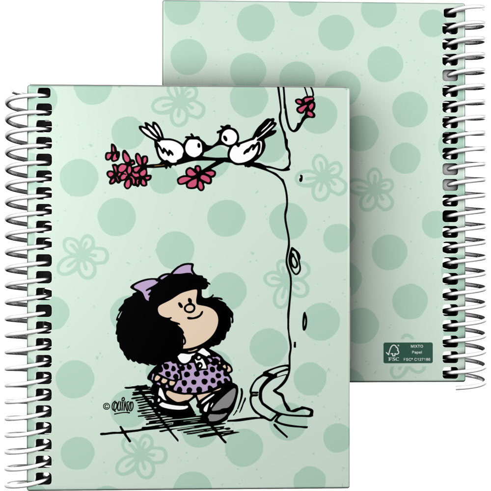 Cuaderno for A6 Cuadro 5MM Mafalda Kiss GRAFOPLAS DISEÑO Imagen principal del producto