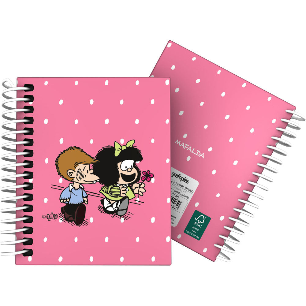 Cuaderno For A7 100H 70G Cuadro 5MM Mafalda Friends GRAFOPLAS DISEÑO