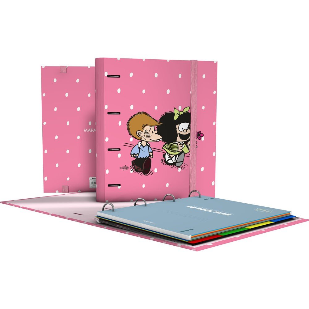 Carpebook A4 4 Anillas 35mm Mafalda Friends 26 GRAFOPLAS Diseño