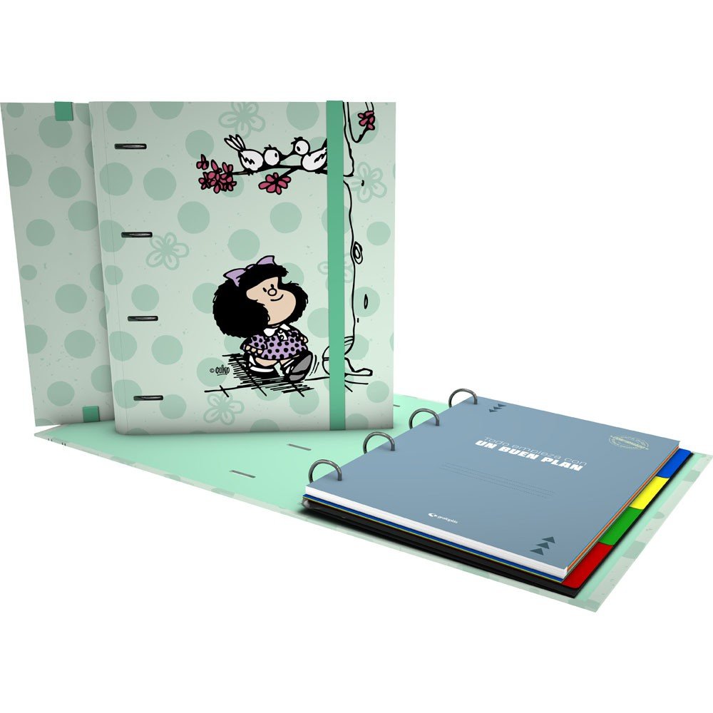 Carpebook A4 4 Anillas 35 mm Mafalda Kiss 26 GRAFOPLAS Diseño