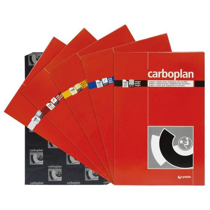 PAPEL CARBON FOLIO AMARILLO 100H | 1 UNIDADES | (GRAFOPLAS)