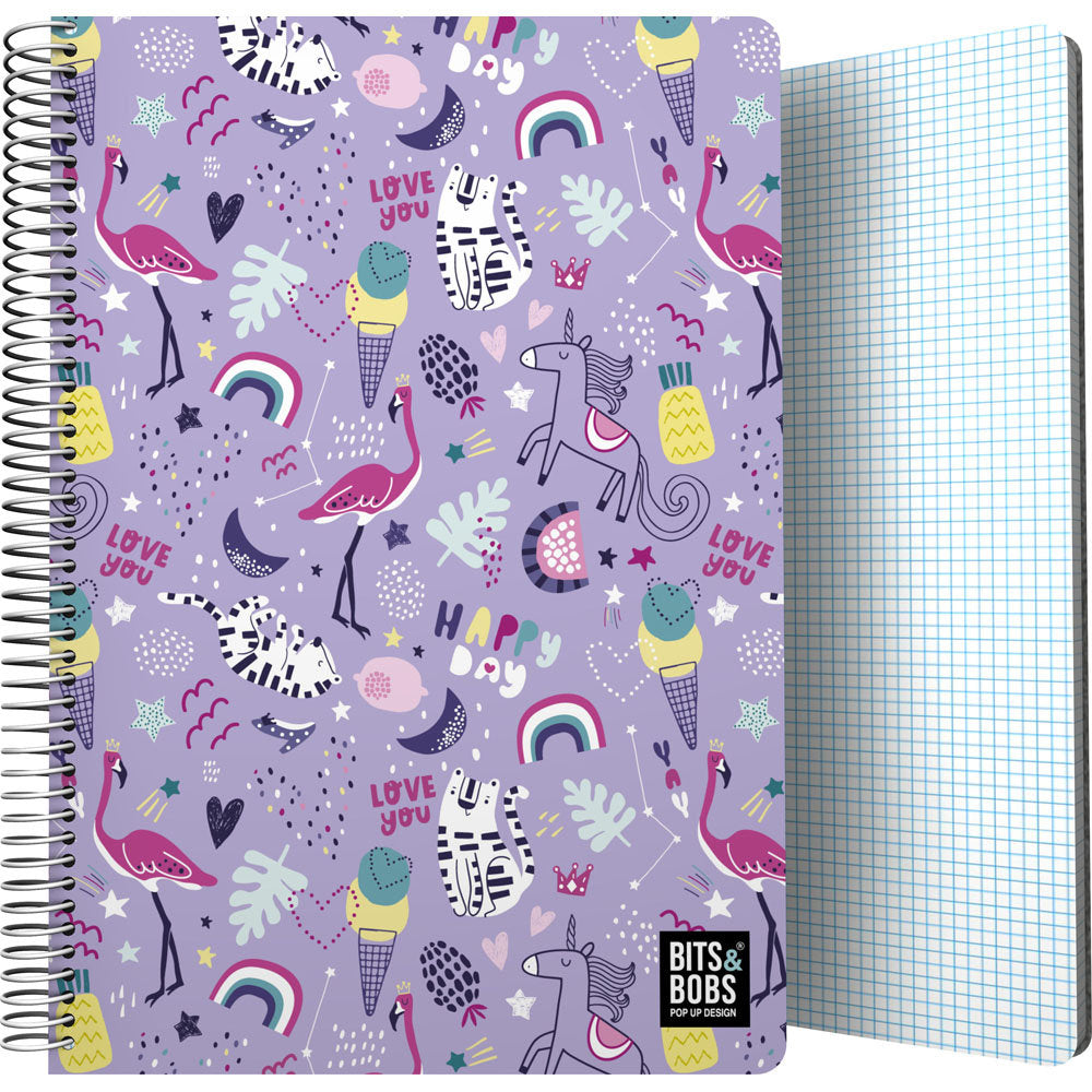 Cuaderno Folio 80H 90G Cuadro 4mm B&b Happy Marca GRAFOPLAS DISEÑO Imagen principal del producto