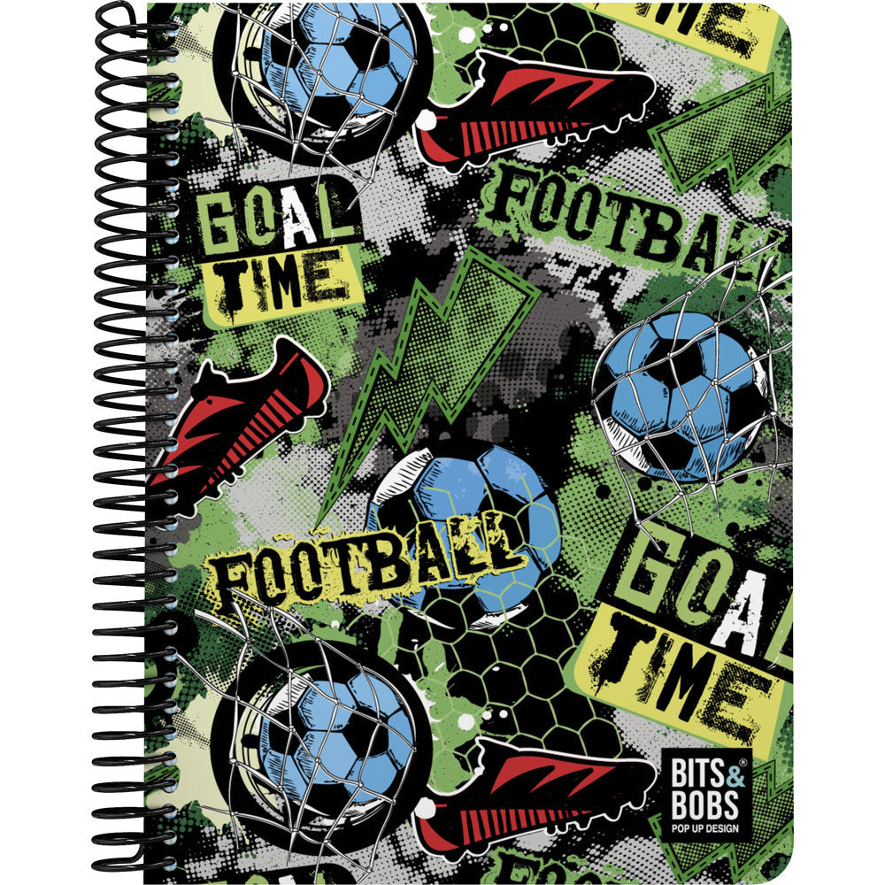 Cuaderno PP A5 80H 90G Cuadro 4MM B&b Goal Time 26 GRAFOPLAS DISEÑO Imagen principal del producto