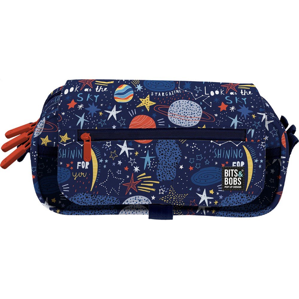 Portatodo Triple con Solapa Bits&Bobs Planets