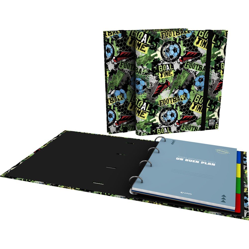 Carpebook A4 4 Anillas 35mm B&b Goal Time 26 GRAFOPLAS DISEÑO