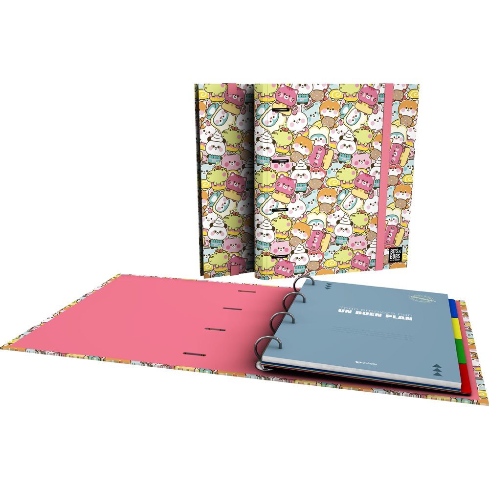 Carpebook A4 4 Anillas 35 mm B&b Kawaii 26 marca GRAFOPLAS DISEÑO