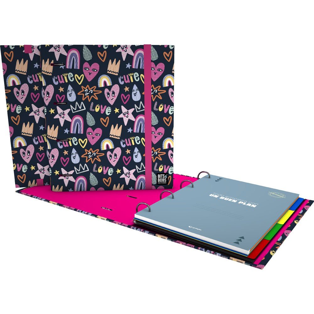 Carpebook A4 4 Anillas 35mm B&b Cute 26 Marca GRAFOPLAS DISEÑO