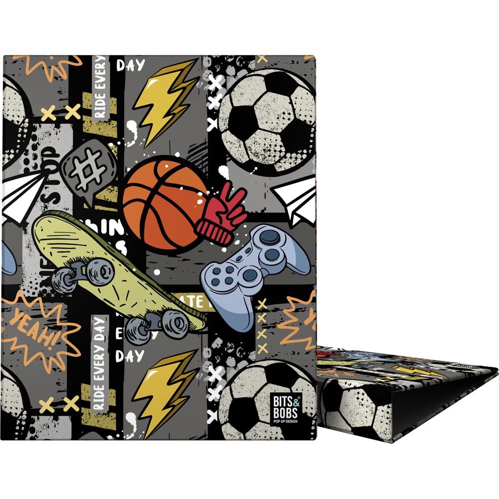 Carpeta A4 4 Anillas 25mm Forrado B&b Free Sport Grafoplas Diseño