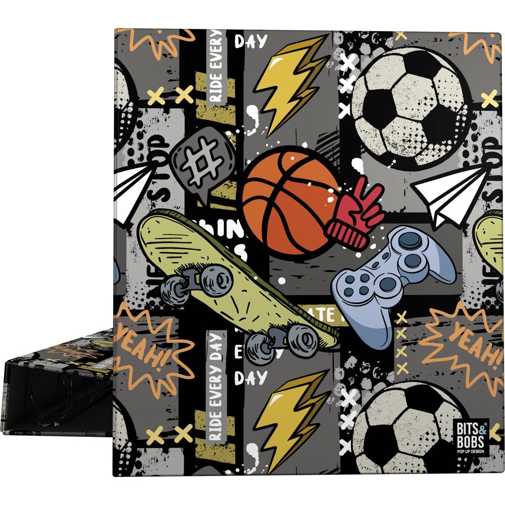 Carpeta A4 4 Anillas 40mm Forrada B&b Free Sport GRAFOPLAS DISEÑO