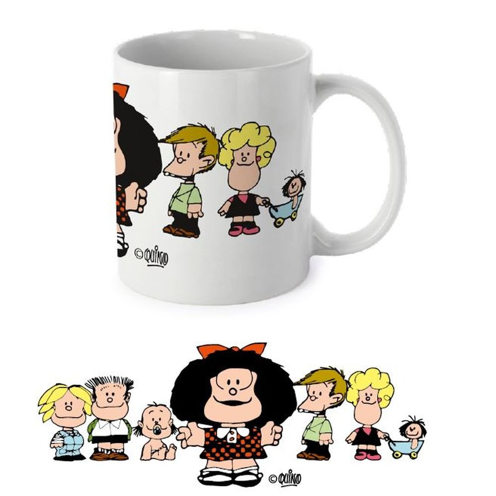 TAZA PORCELANA 330ML MAFALDA Y SUS AMIGOS 25 | GRAFOPLAS DISEÑO | 1 UNIDAD | 8413623209767 Imagen principal del producto