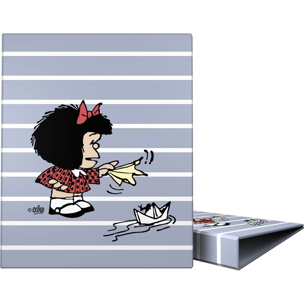 Carpeta A4 4 Anillas 25 mm Forrada Mafalda Boat 26 GRAFOPLAS DISEÑO