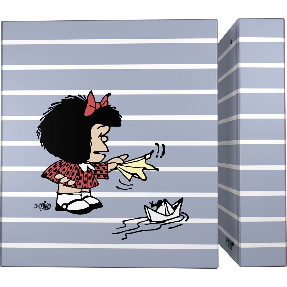Carpeta A4 4 Anillas 40mm Forrado Mafalda Boat 26 GRAFOPLAS DISEÑO
