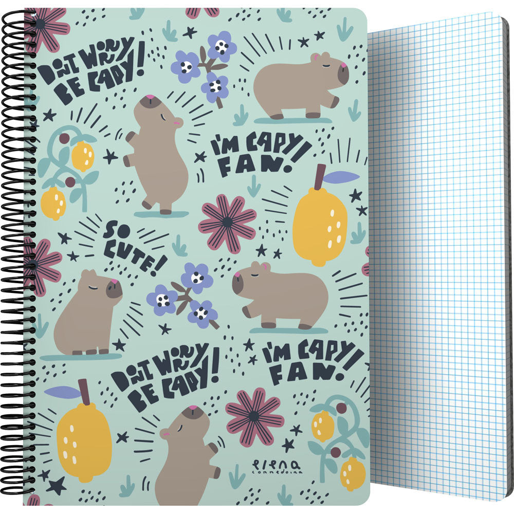 Cuaderno PP Folio 80H 90G Cuadro 4MM Ec Cheerful GRAFOPLAS DISEÑO