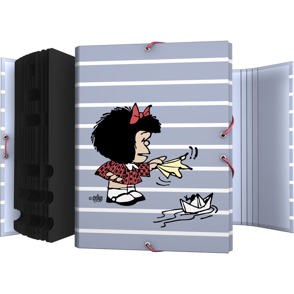 Carpeta Clasificadora Forrada Solapas Mafalda Boat 26 GRAFOPLAS DISEÑO