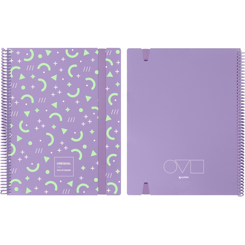 Carpeta 40 fundas Maxiplás A4 Unequal Pop Up Lavanda