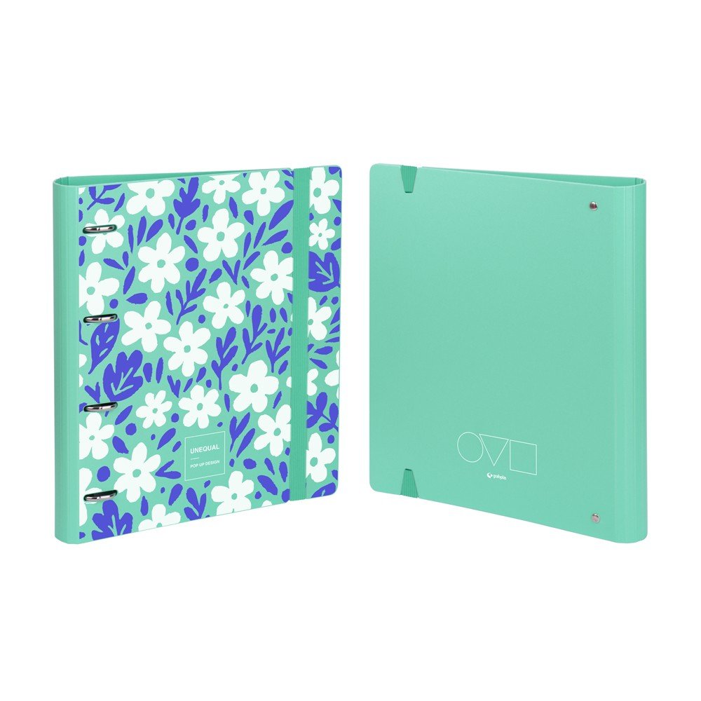Carpeta 4 anillas Grafoplas Diseño Mint A4