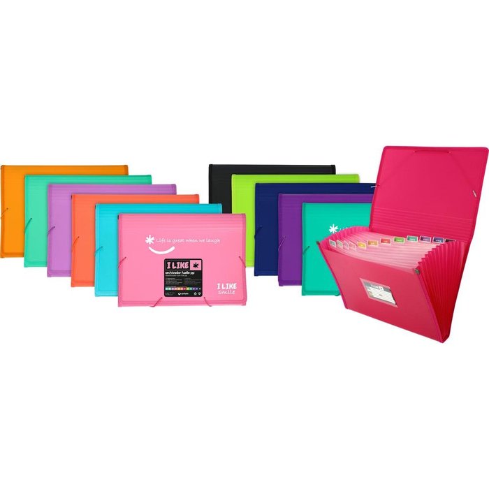 CARPETA FUELLE GOMAS PP 13 SEP LIKE2 MANDARINA | 1 UNIDADES | (GRAFOPLAS)