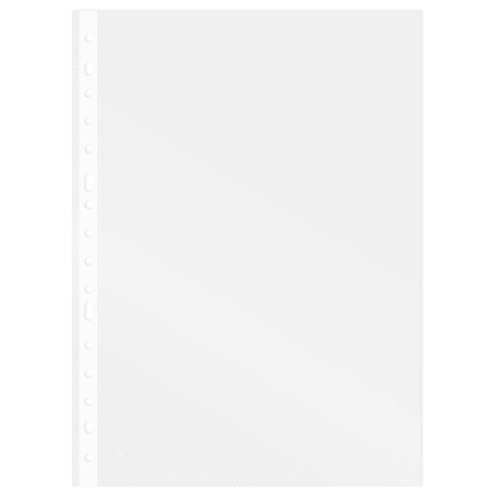 C/100 fundas fº multitaladro pp cristal 70 micras 70% recicladas