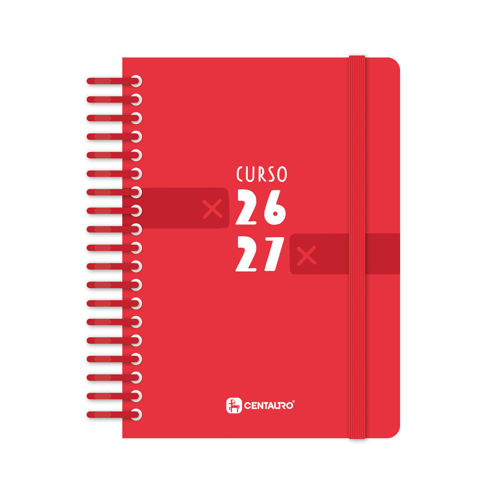 Pack 5 agendas escolares A6 día/página Centauro