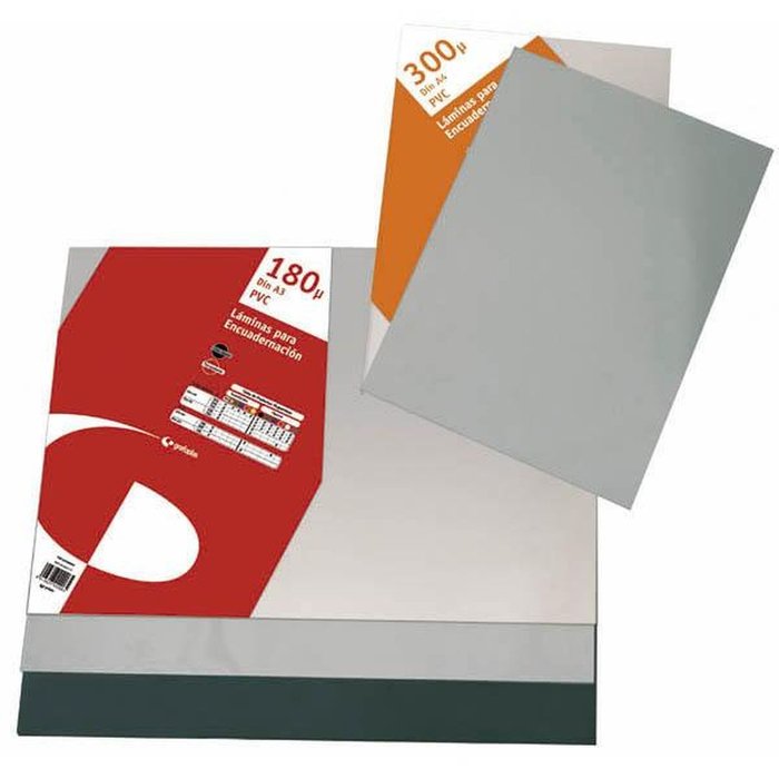 LAMINAS ENCUADERNAR PVC TRANSLUCIDO A4 180 MICRAS TRANSPARE | 100 UNIDADES | (GRAFOPLAS) Imagen principal del producto