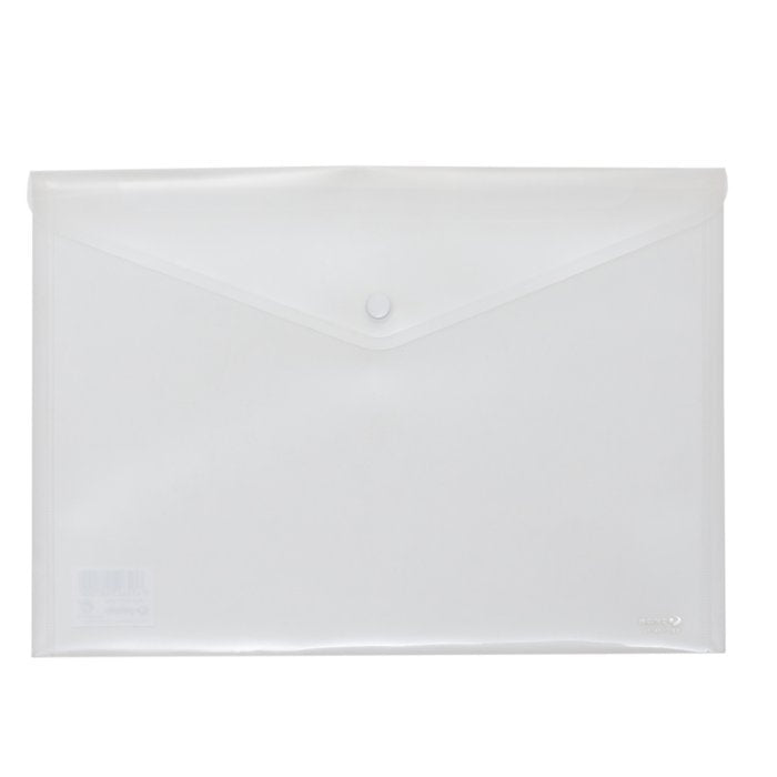 SOBRE PP TRANSLUCIDO CON BROCHE FOLIO TRANSPARENTE ECOPLAS | 60 UNIDADES | (GRAFOPLAS)
