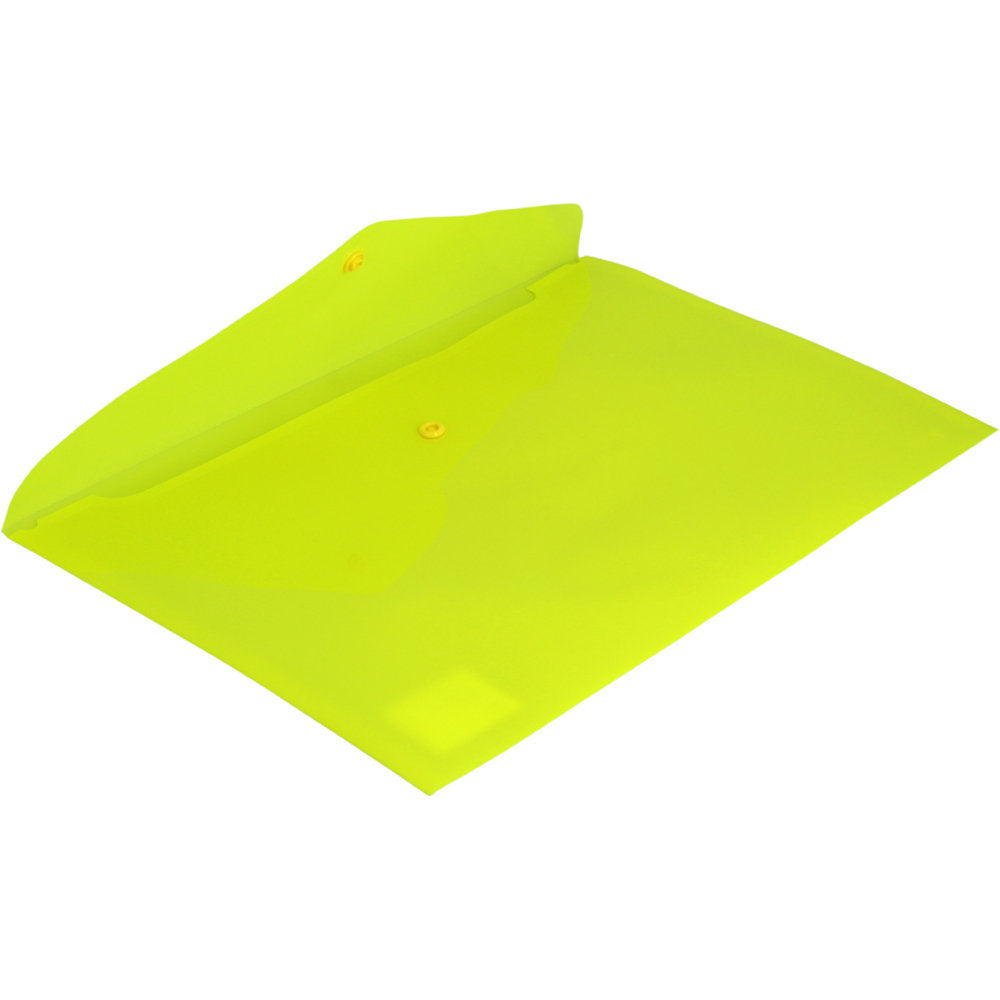 CARPETA FOLIO BROCHE ECOPLAS PP FLUOR OPACA AMARILLO | 12 UNIDADES | (GRAFOPLAS) Imagen principal del producto