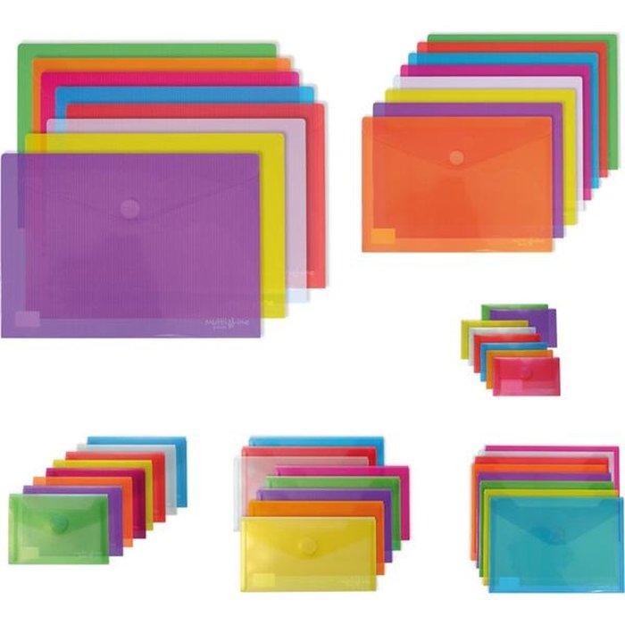 PACK 5 SOBRES PP MULTILINE A6 VERDE | 250 UNIDADES | (GRAFOPLAS)
