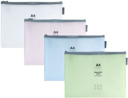 Bolsas zipper bag A4 GRAFOPLAS pack 20 colores mate Imagen principal del producto
