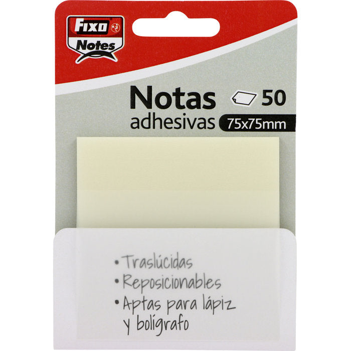 Bloc 50 Notas Adhesivas Translucidas 75x75 Transparentes Imagen principal del producto