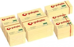 Bloc notas adhesivas amarillas Grafoplas pack 12 Imagen principal del producto
