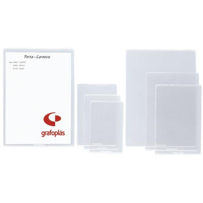 FUNDAS TRANSPARENTES PVC FOLIO PIEL NARANJA 100 MICRAS | 100 UNIDADES | (GRAFOPLAS)