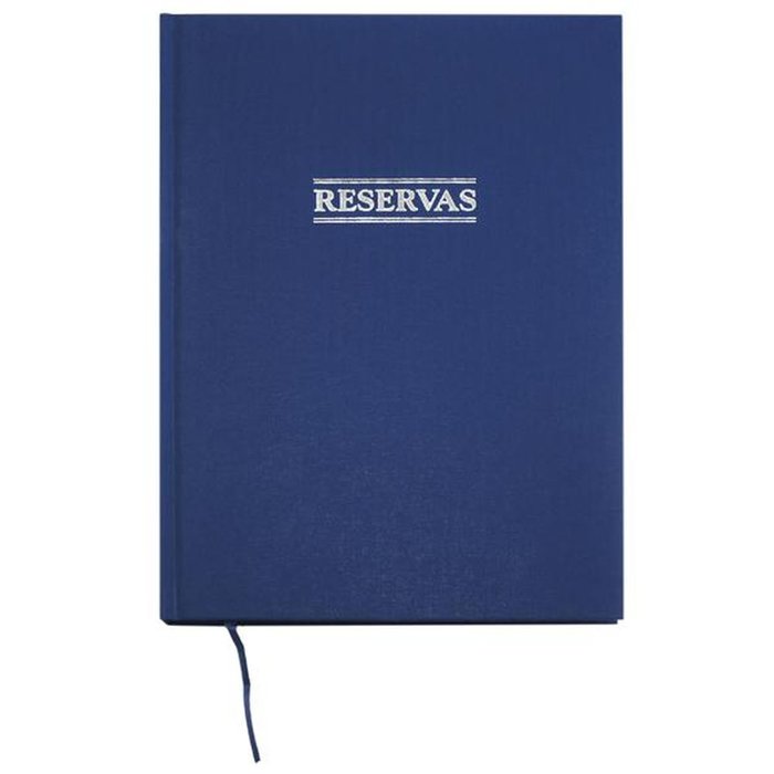 Libro Reservas A4 Forrado Tela Azul Marino GRAFOPLAS
