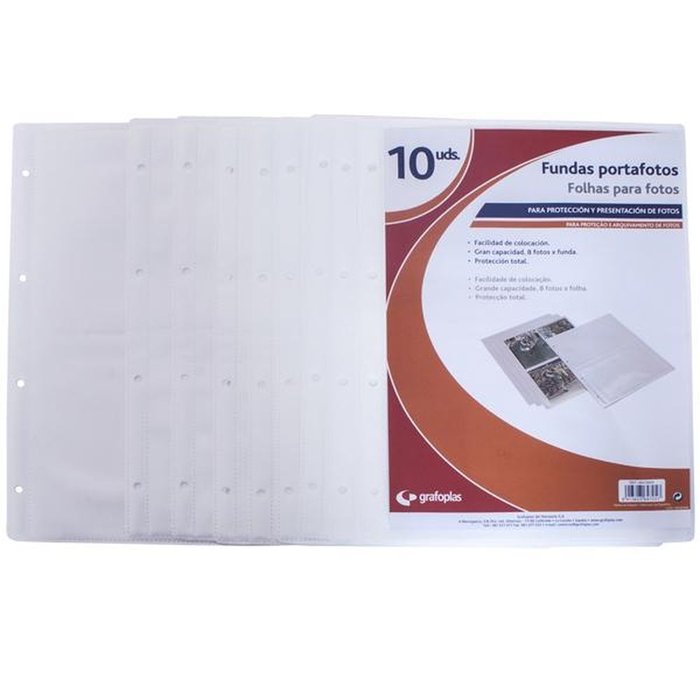Bolsa 10 Fundas PP 320x230 mm Blanco GRAFOPLAS Imagen principal del producto