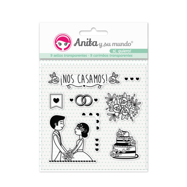 Sello transparente 9 unidades Anita y su mundo