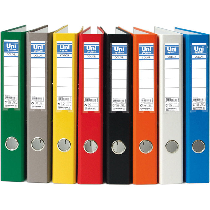 ARCHIVADOR FOLIO 45 MM 2 ANILLAS NEGRO UNIPAPEL 2MM | 6 UNIDADES | (UNIPAPEL)