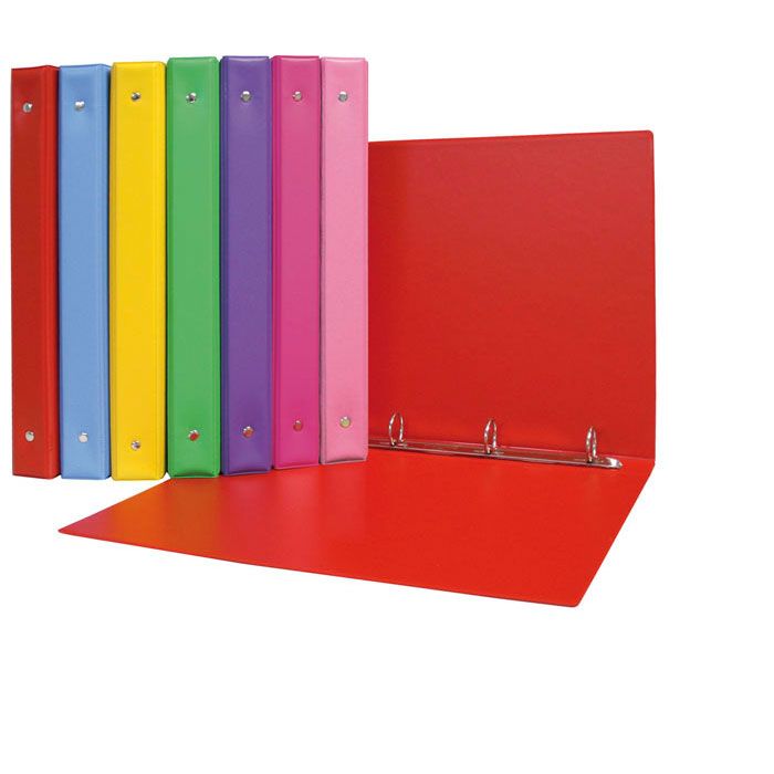 CARPETA FOLIO 4 ANILLAS COLORS PVC ROJO | 1 UNIDADES | (GRAFOPLAS)