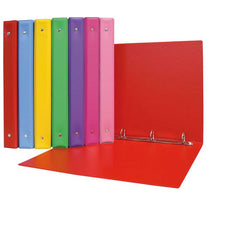 CARPETA FOLIO 4 ANILLAS COLORS PVC ROJO | 1 UNIDADES | (GRAFOPLAS)