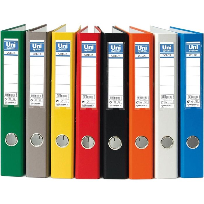 Archivador A4 45 mm Palanca 2 Anillas Negro Unipapel