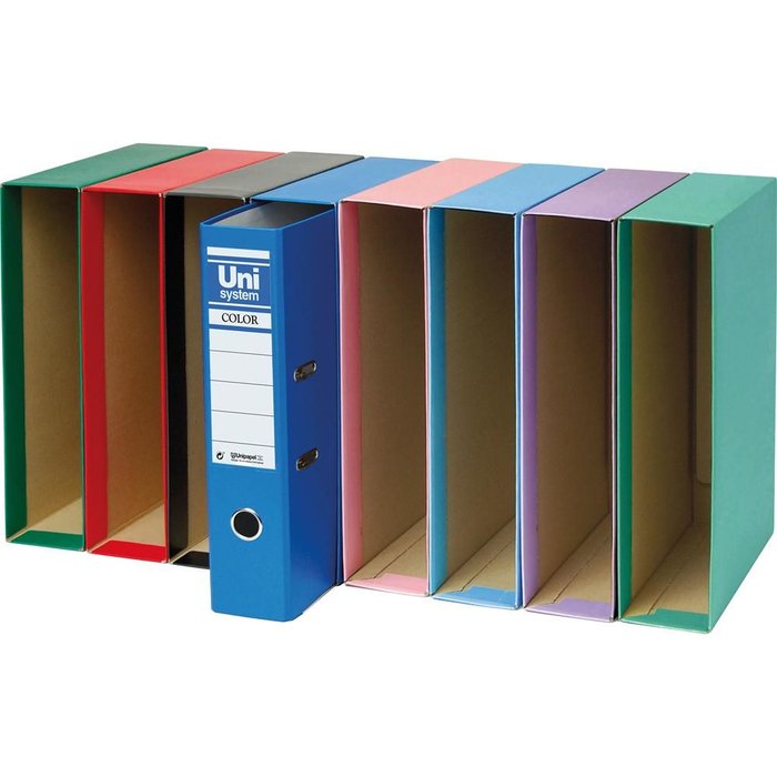 Caja Estuche Archivador Papel 2mm Folio Azul Serena Claro GRAFOPLAS