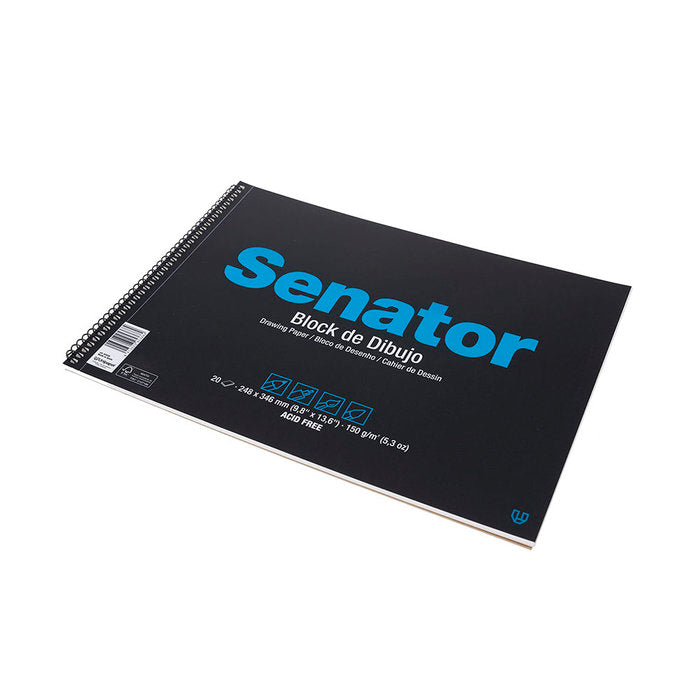 Bloc dibujo espiral senator fº prolongado 20h 150g liso microperforado Imagen principal del producto