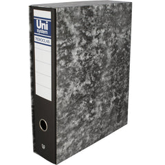 ARCHIVADOR FOLIO CON CAJA NEGRO NOVOCLAS | 12 UNIDADES | (UNIPAPEL)