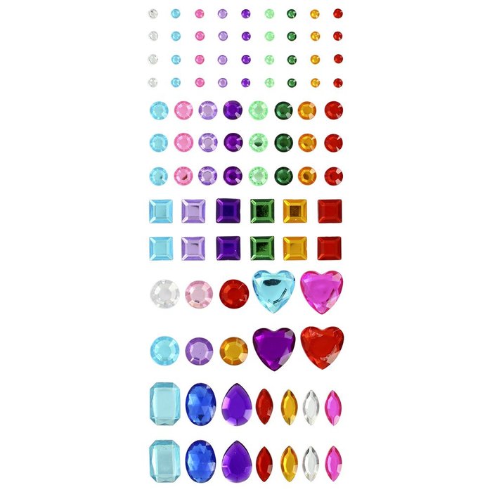 Blister Figuras Cristal Brillante Adhesivas Surtidas GRAFOPLAS