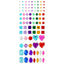 Blister Figuras Cristal Brillante Adhesivas Surtidas GRAFOPLAS
