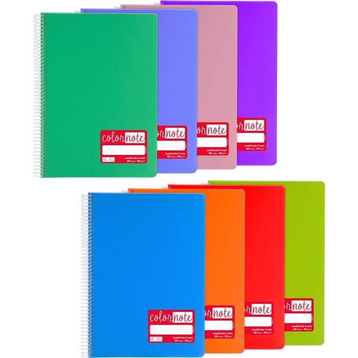Bloc Espiral Estándar Liso 80H 90g | Grafoplas | Polipropileno | Formato Estándar | Pack 3 Unidades Imagen principal del producto