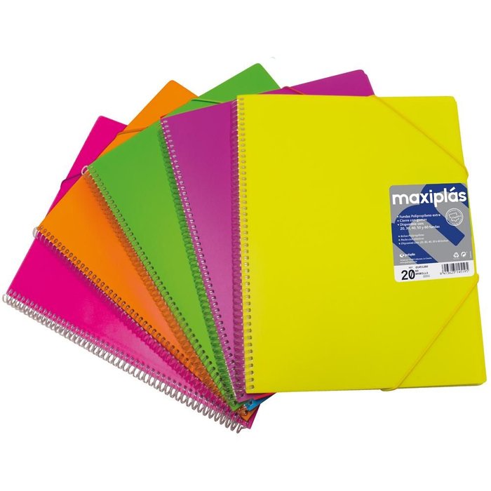 Carpeta Maxiplas 40 Fundas Fluorgraf Naranja Imagen principal del producto