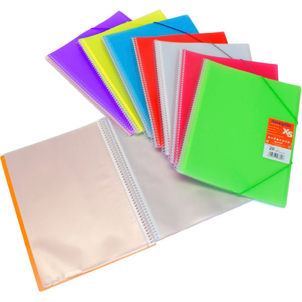 CARPETA 20 FUNDAS MAXIPLAS XS TRANSPARENTE AZUL | 12 UNIDADES | (GRAFOPLAS) Imagen principal del producto