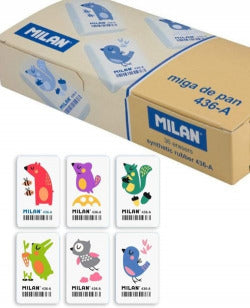Gomas de borrar Miga de Pan con Dibujos Infantiles Milan Pack 36 Imagen principal del producto